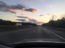 Retracing our steps back to Cleveland: I 90 sunset
